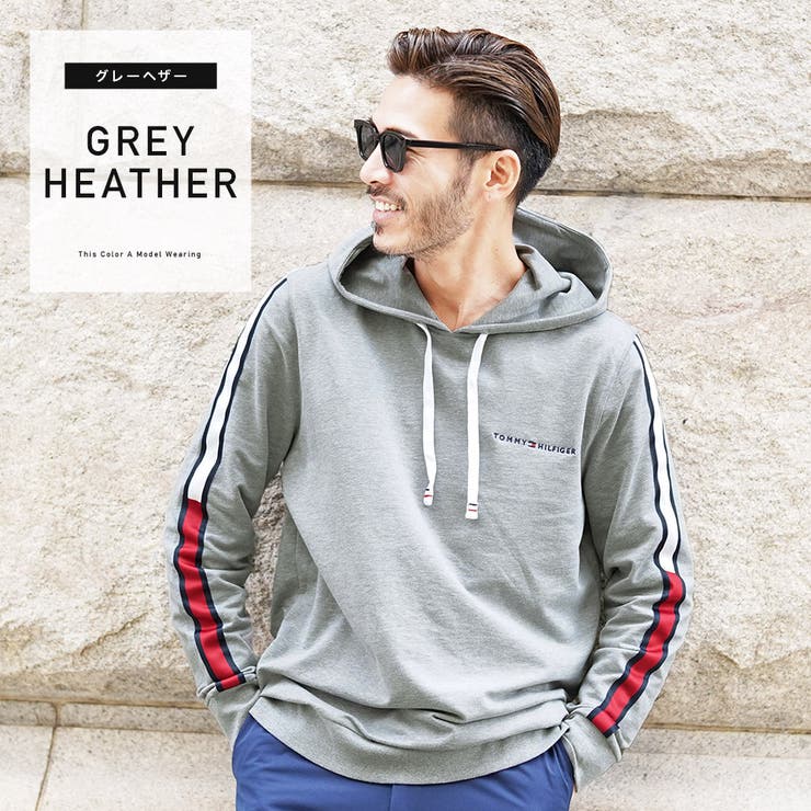 GREY HEATHER | TOMMY HILFIGER  FRENCH TERRY | JIGGYS SHOP