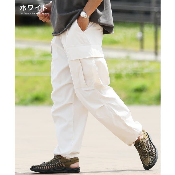ワイドカーゴパンツ(130 ホワイト): ボトムス｜Right-on公式