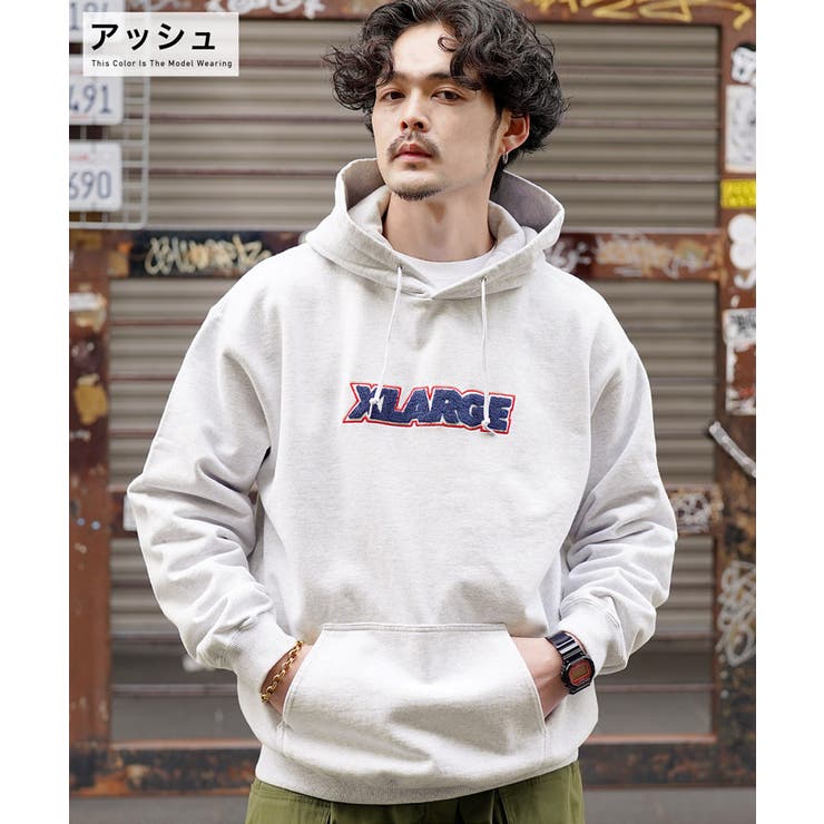 ◇XLARGE(エクストララージ)XLARGE ロゴプルパーカー◇[品番