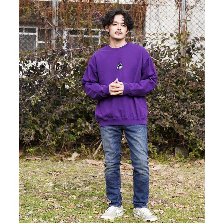 パープル】◇XLARGE OLD OG CREWNECK SWEAT◇[品番：JG000013765