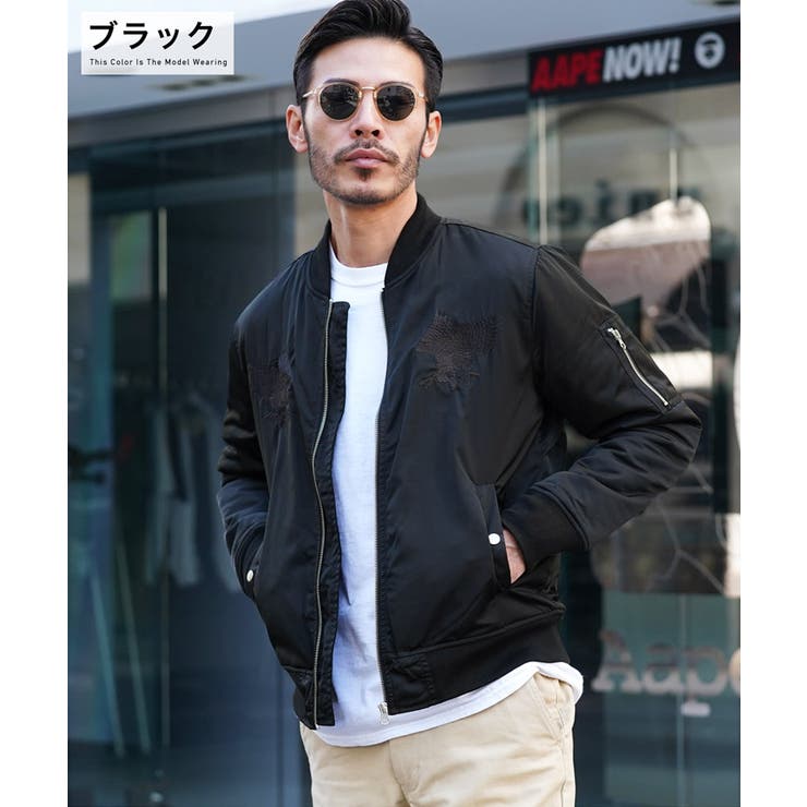 ◇スカジャン風MA-1ジャケット◇[品番：JG000013623]｜JIGGYS