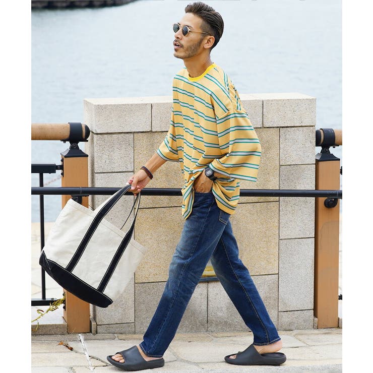 99%is シャツ ジップ 個性的 メンズ 古着 レア 韓国 Tシャツ メンズ 夏服 韓国◇ミニ裏毛プリントボーダーTシャツ