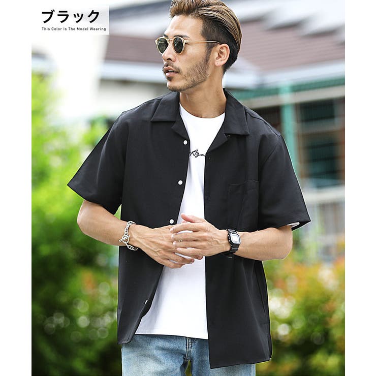半袖シャツ シャツ メンズ ストリート系◇ポリトロオープン