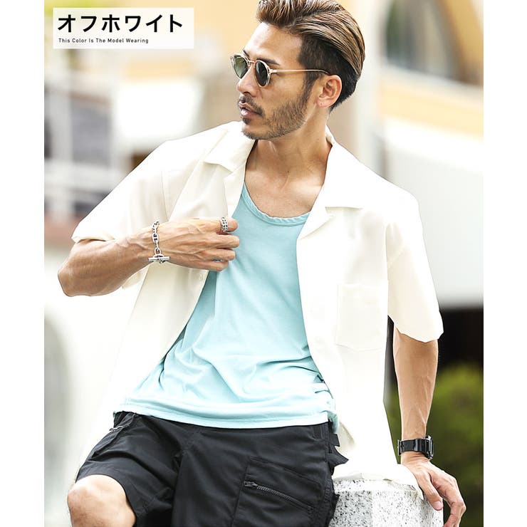半袖シャツ シャツ メンズ ストリート系◇ポリトロオープン