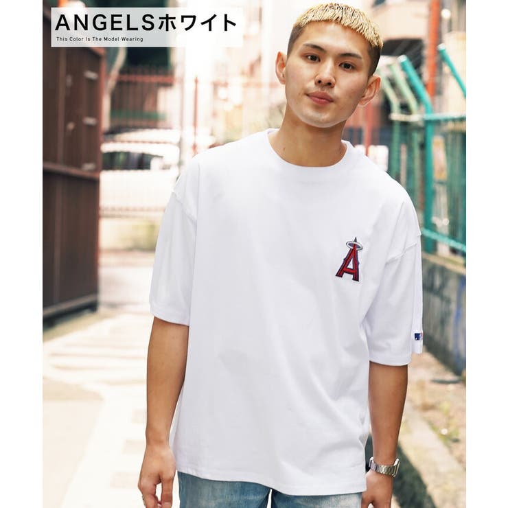 ANGELSホワイト | ◆MLB(メジャーリーグベースボール)MLB ロゴ半袖Tシャツ◆ | JIGGYS SHOP