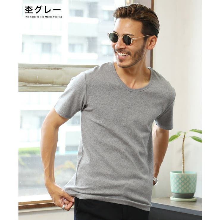 Tシャツ メンズ 夏服 ストリート系 スパンフライスuネック半袖tシャツ 品番 Jg Jiggys Shop ジギーズショップ の メンズファッション通販 Shoplist ショップリスト