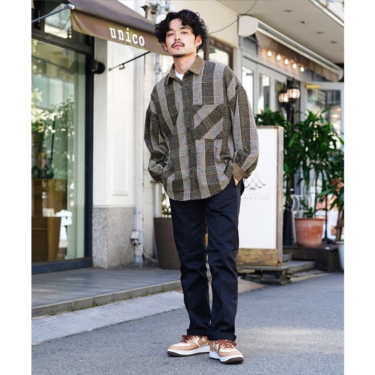 ◇先染めチェックシャツ オーバーサイズ ドロップショルダー ◇先染めチェックシャツ オーバーサイズ ドロップショルダー