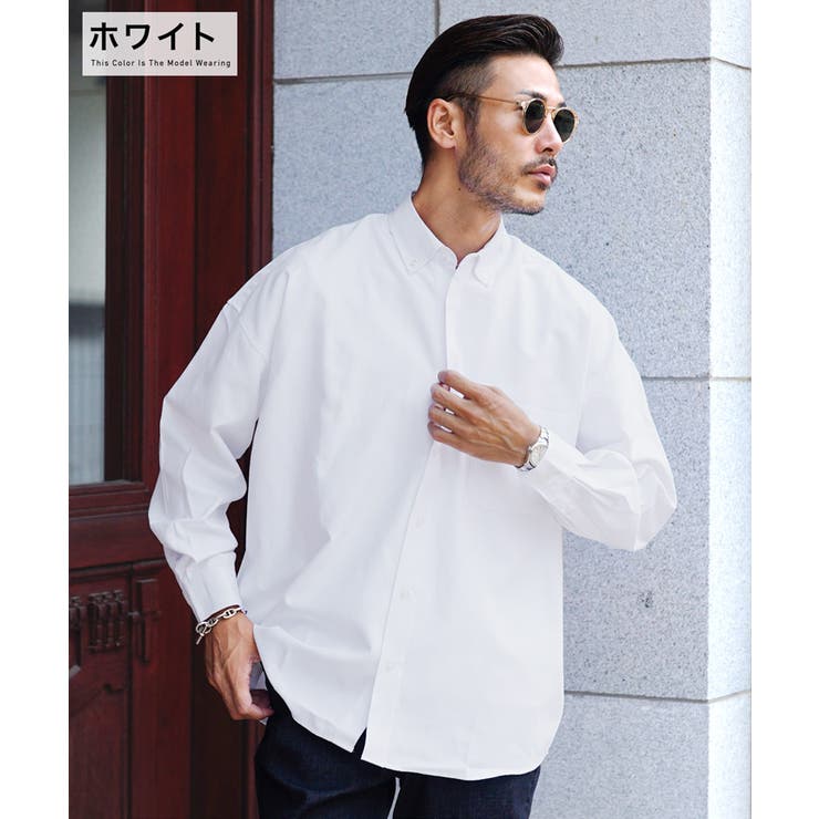 ◆オックスフォード 長袖 シャツ オーバーサイズ ビッグシャツ◆