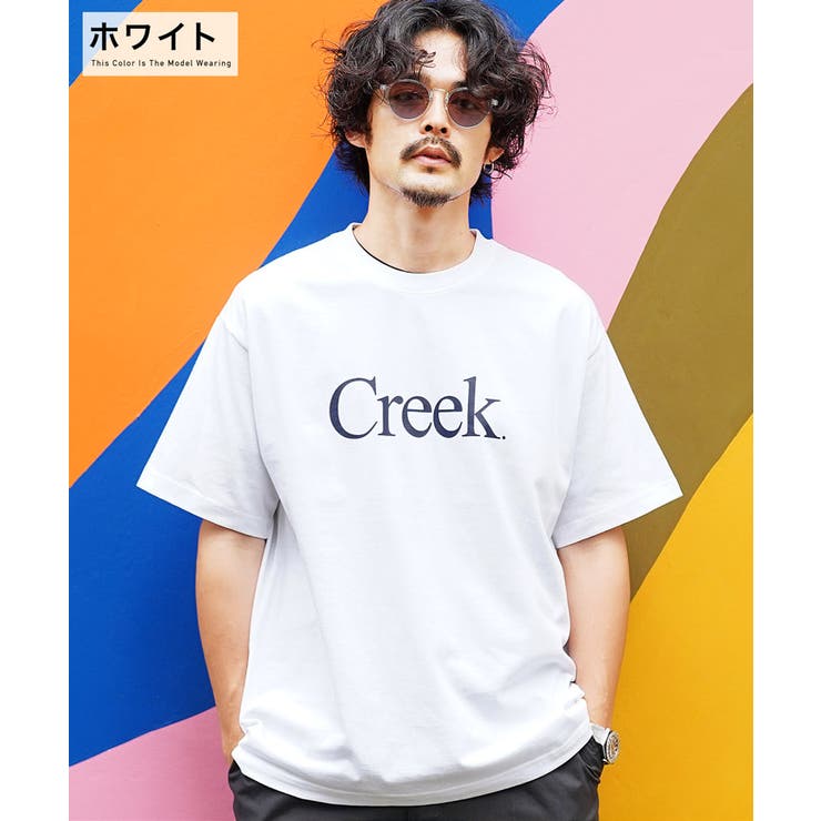 Creek ロゴ Tシャツ ホワイトfishe