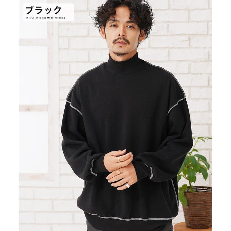◇裏縫製モックネックトレーナー◇[品番：JG000013614]｜JIGGYS SHOP