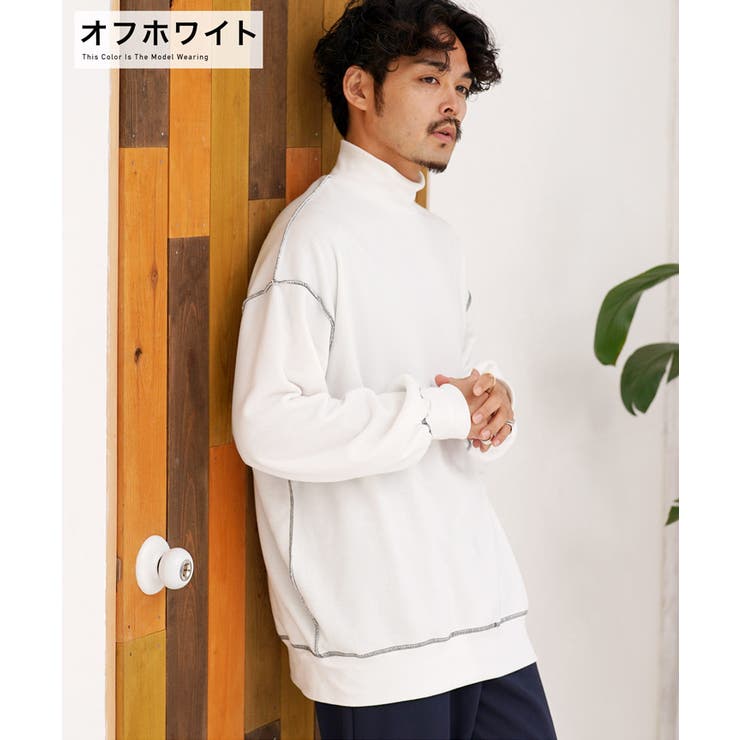 ◇裏縫製モックネックトレーナー◇[品番：JG000013614]｜JIGGYS SHOP