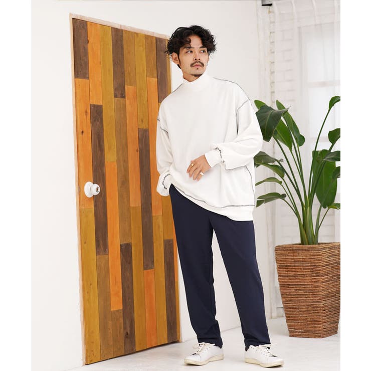 ◇裏縫製モックネックトレーナー◇[品番：JG000013614]｜JIGGYS SHOP