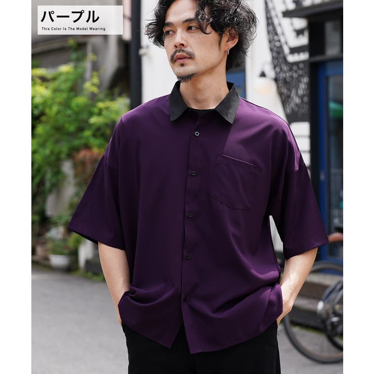 ホワイト】◇ポリストレッチクレリックシャツ 半袖◇[品番：JG000013901]｜JIGGYS SHOP（ジギーズショップ）のメンズ ファッション通販｜SHOPLIST（ショップリスト）