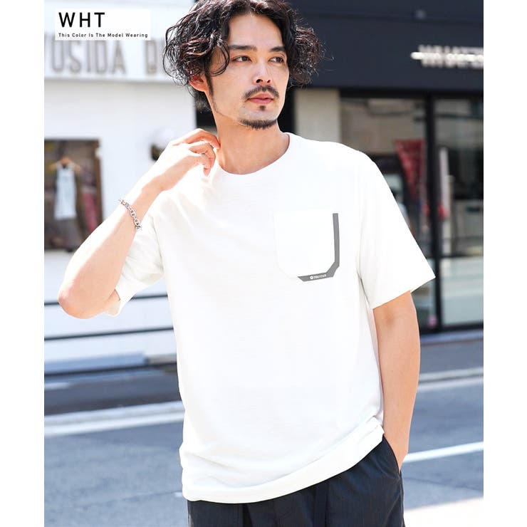 BLK】◇Marmot(マーモット)Marmot ロゴポケットTシャツ◇[品番