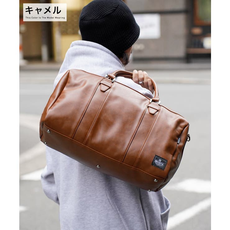 ◇PUレザーボストンバッグ◇[品番：JG000013732]｜JIGGYS SHOP