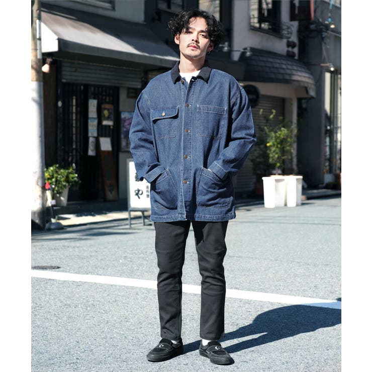 ◇BIGシルエット コーデュロイ襟カバーオール◇[品番：JG000013761