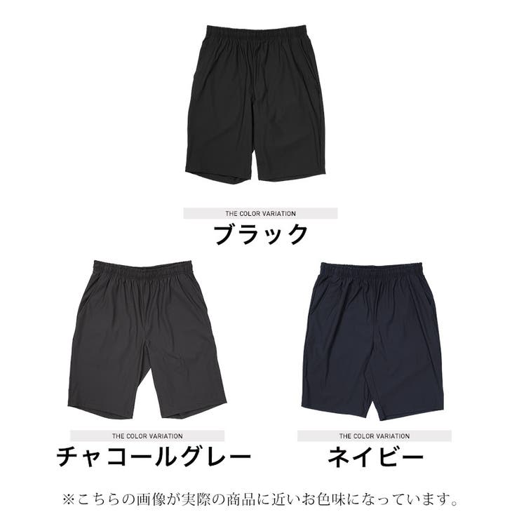 ◇接触冷感ストレッチナイロンハーフパンツ◇[品番：JG000013949