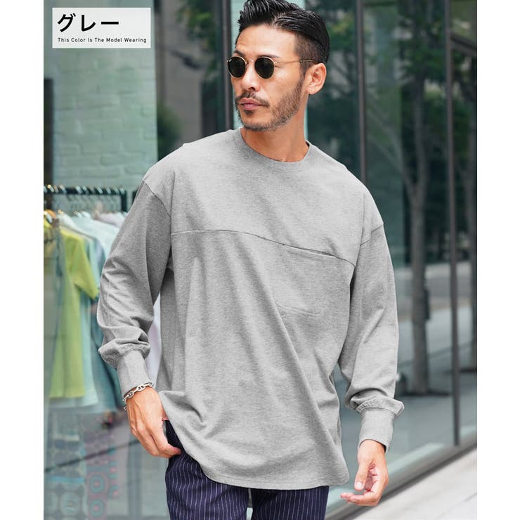 ◇USコットン胸ポケットクルーネックロンT◇ロンT メンズ T