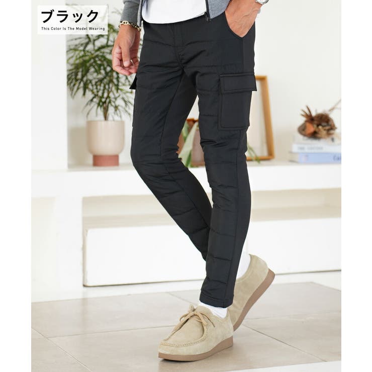 ◇ダウンカーゴパンツ◇ダウンパンツ スキニー タイト[品番