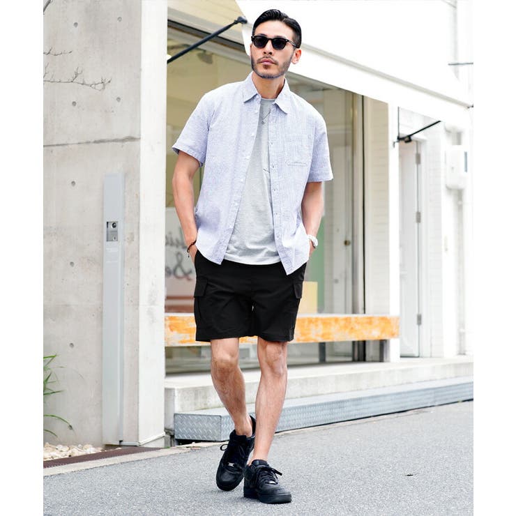 ◇ポリタフタ カーゴショーツ◇ハーフパンツ メンズ[品番