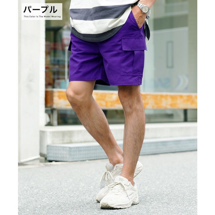 ◇ポリタフタ カーゴショーツ◇ハーフパンツ メンズ[品番