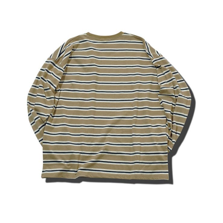 ◇先染めマルチボーダーロンT◇ロンT メンズ Tシャツ[品番