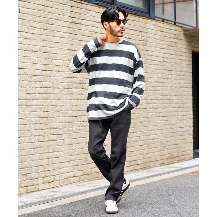 E’S ボーダーロンＴ ホワイト 完売サイズ CHALLENGER [チャレンジャー] L/S HEAVYWEIGHT BORDER TEE