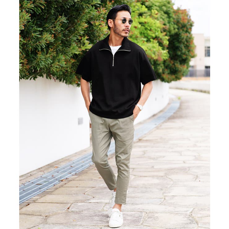 ◇ダンボールニット ハーフジッププルオーバー◇ハーフZIP Tシャツ