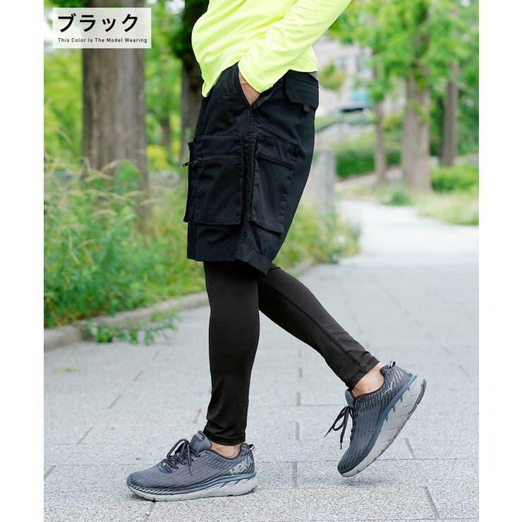 ブラック | ◆ラッシュガードレギンス◆レギンス メンズ レディース | JIGGYS SHOP