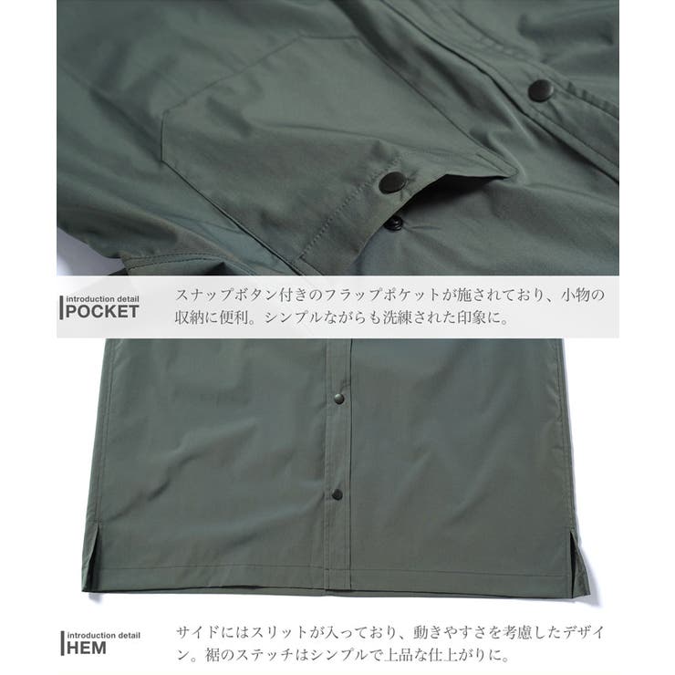 ワークシャツ メンズ◆ポリエステルタフタスナップボタンシャツ◆シンプル 無地 | JIGGYS SHOP | 詳細画像8 