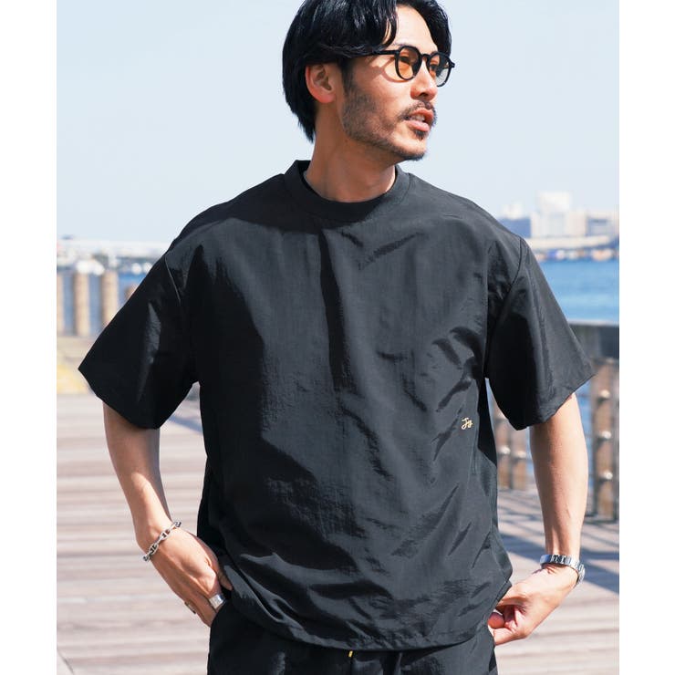 接触冷感 速乾 Tシャツ メンズ 半袖 裾ドローコード ロゴ刺繍 ワンポイント | JIGGYS SHOP | 詳細画像17 