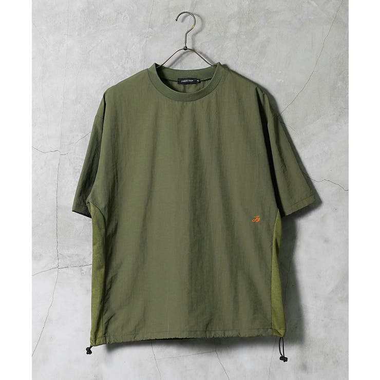 接触冷感 速乾 Tシャツ メンズ 半袖 裾ドローコード ロゴ刺繍 ワンポイント | JIGGYS SHOP | 詳細画像8 