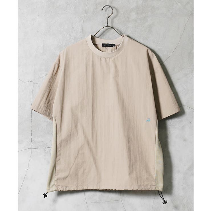 接触冷感 速乾 Tシャツ メンズ 半袖 裾ドローコード ロゴ刺繍 ワンポイント | JIGGYS SHOP | 詳細画像9 