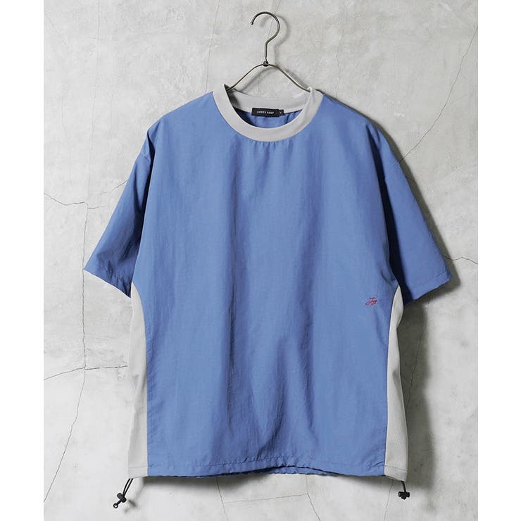 接触冷感 速乾 Tシャツ メンズ 半袖 裾ドローコード ロゴ刺繍 ワンポイント | JIGGYS SHOP | 詳細画像10 