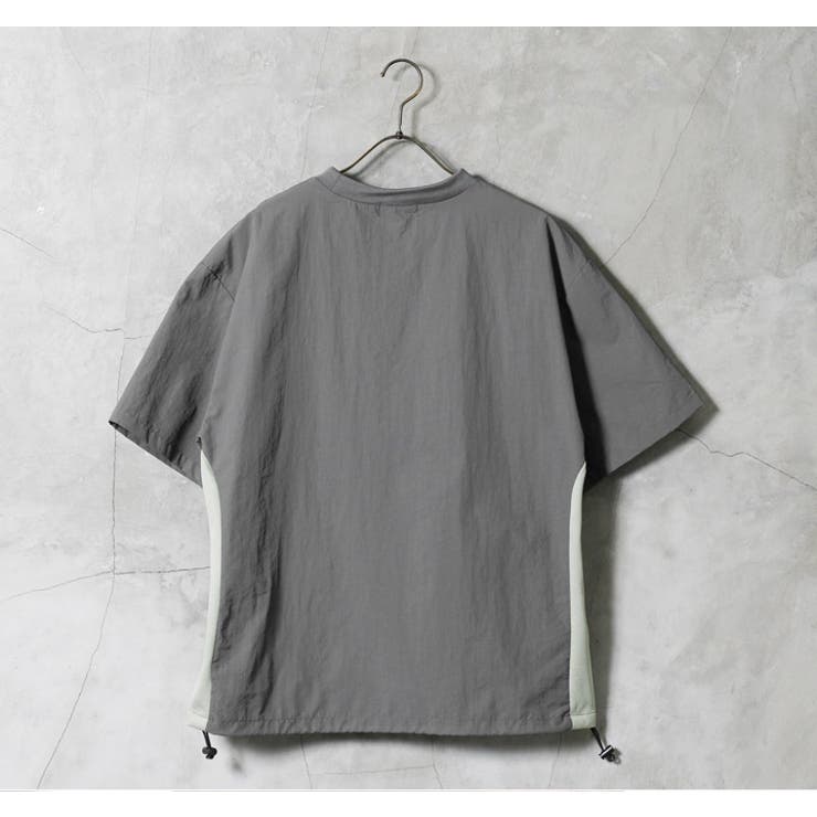 接触冷感 速乾 Tシャツ メンズ 半袖 裾ドローコード ロゴ刺繍 ワンポイント | JIGGYS SHOP | 詳細画像12 