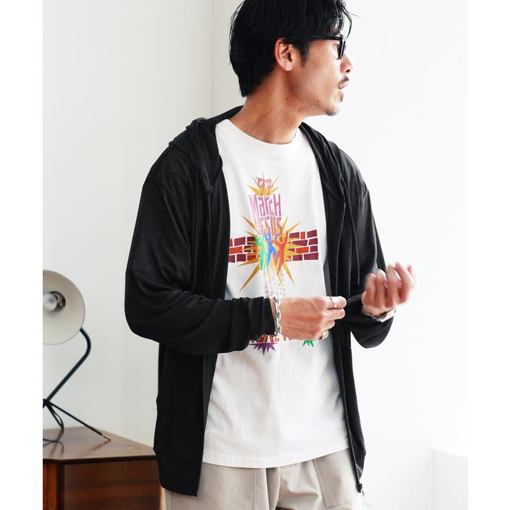 サマーパーカー 薄手 ジップアップパーカー 冷房対策 uv対策 サマーニット | JIGGYS SHOP | 詳細画像13 