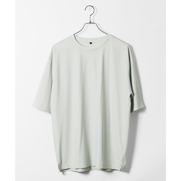 接触冷感 Q-MAX0.3 鹿の子オーパーサイズTシャツ メンズ UVカット | JIGGYS SHOP | 詳細画像7 