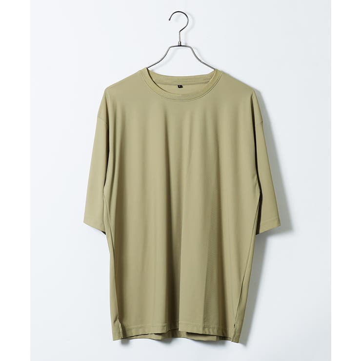 接触冷感 Q-MAX0.3 鹿の子オーパーサイズTシャツ メンズ UVカット | JIGGYS SHOP | 詳細画像9 