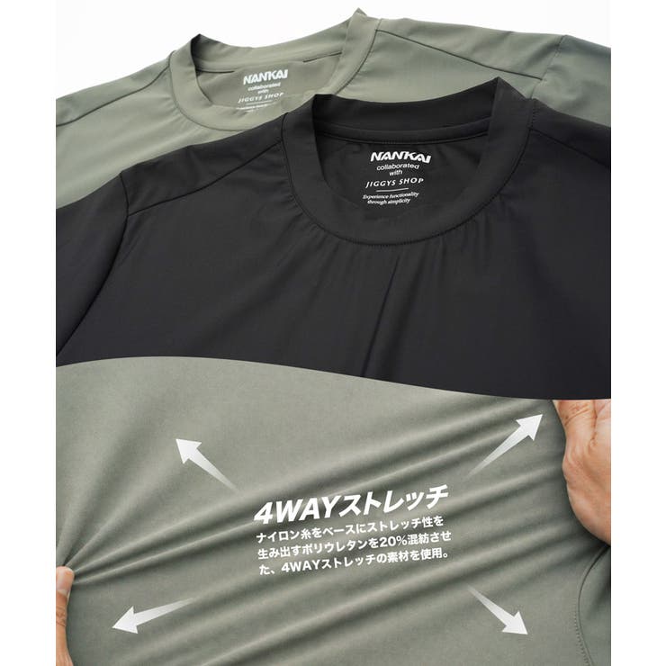 南海部品コラボ 接触冷感 メンズ 半袖Tシャツ 速乾 吸湿 UVカット | JIGGYS SHOP | 詳細画像5 
