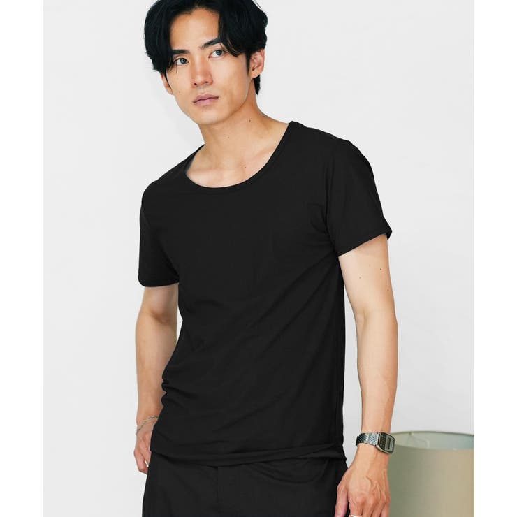 接触冷感 速乾 消臭 ストレッチ インナーTシャツ メンズ Uネック 肌着 | JIGGYS SHOP | 詳細画像13 