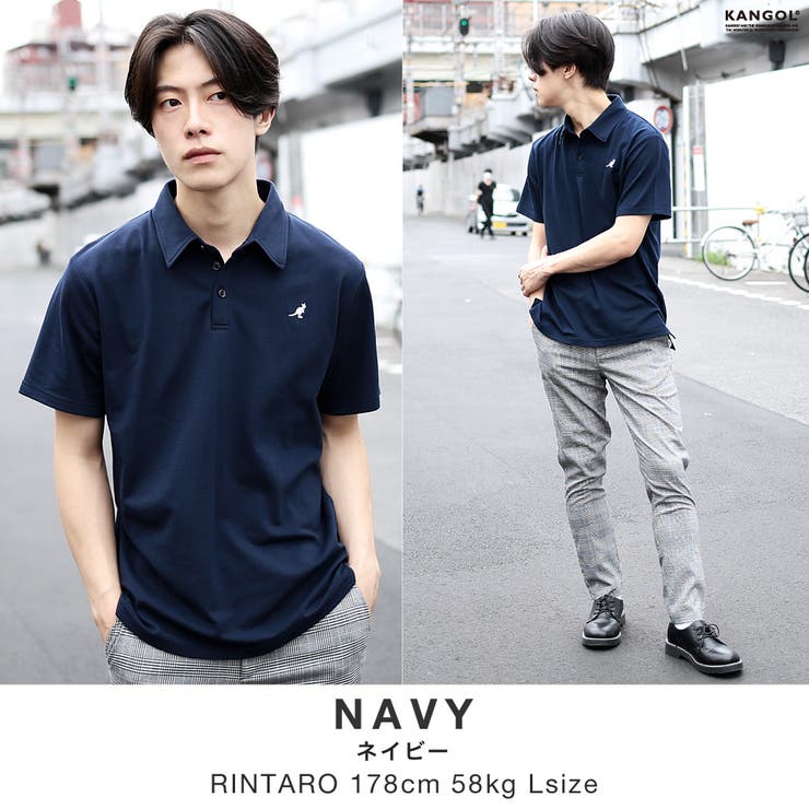 高い素材 ◇KANGOL 半袖ポロシャツ◇ポロシャツ メンズ[品番：JG000011245 Lサイズ
