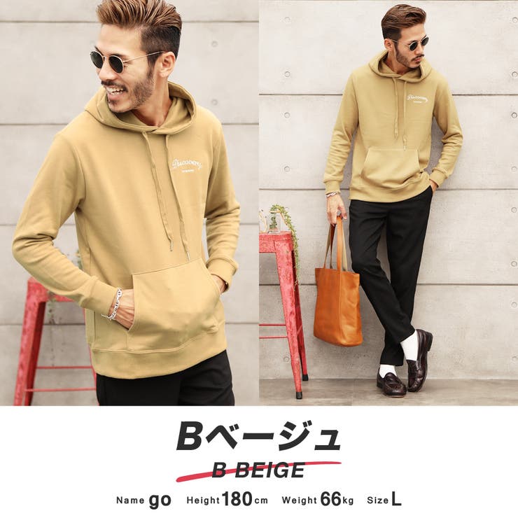 韓国 パーカー メンズ 服◇刺繍ロゴパーカー◇[品番