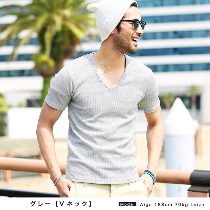 Roshell Vネックワッフルt サーマル 品番 Jg Jiggys Shop ジギーズショップ のメンズ ファッション通販 Shoplist ショップリスト