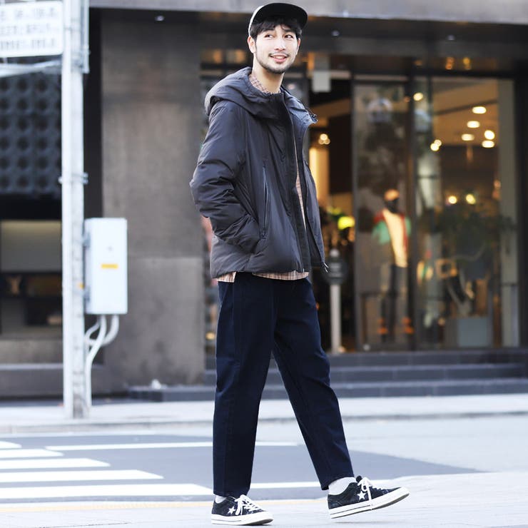 メンズ 定番 テーパード◇テーパード デニム ワイドパンツ◇[品番