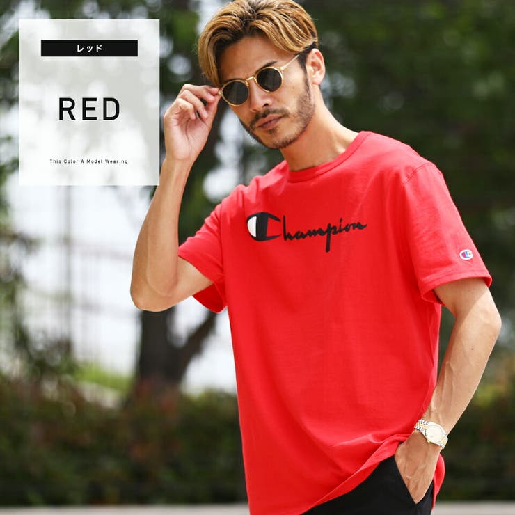 Tシャツ メンズ 韓国◇Champion(チャンピオン)ロゴTシャツ