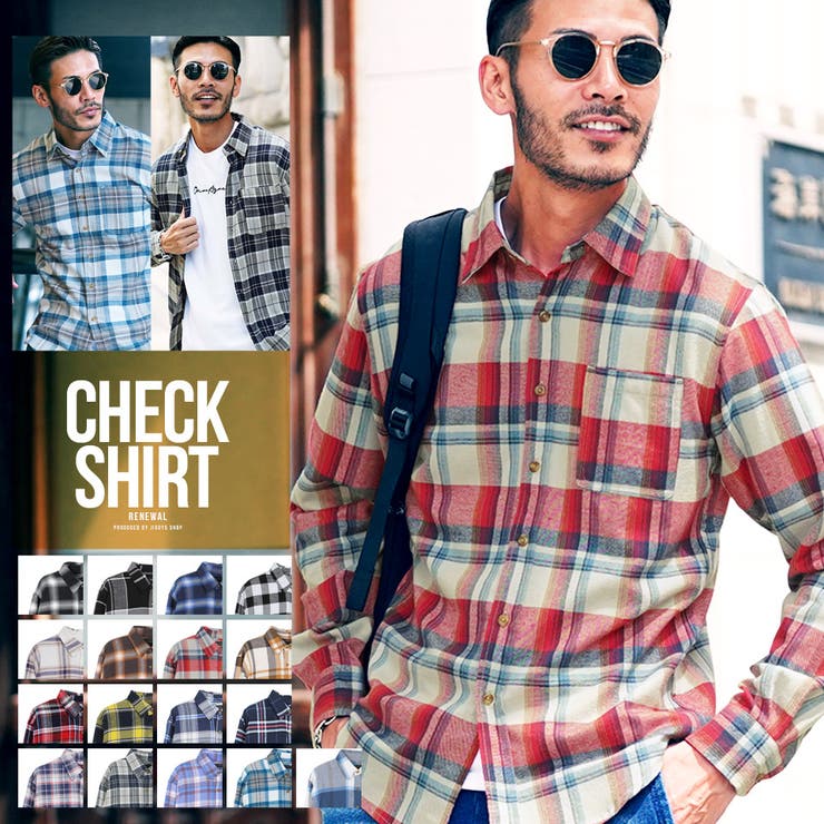 コットンネルチェックシャツ 品番 Jg Jiggys Shop ジギーズショップ のメンズ ファッション通販 Shoplist ショップリスト