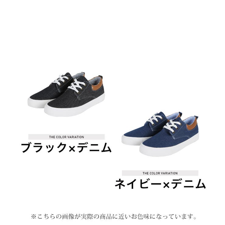 WAREHOUSE LOW CUT NAVYデニムスニーカー WAREHOUSE LOW CUT