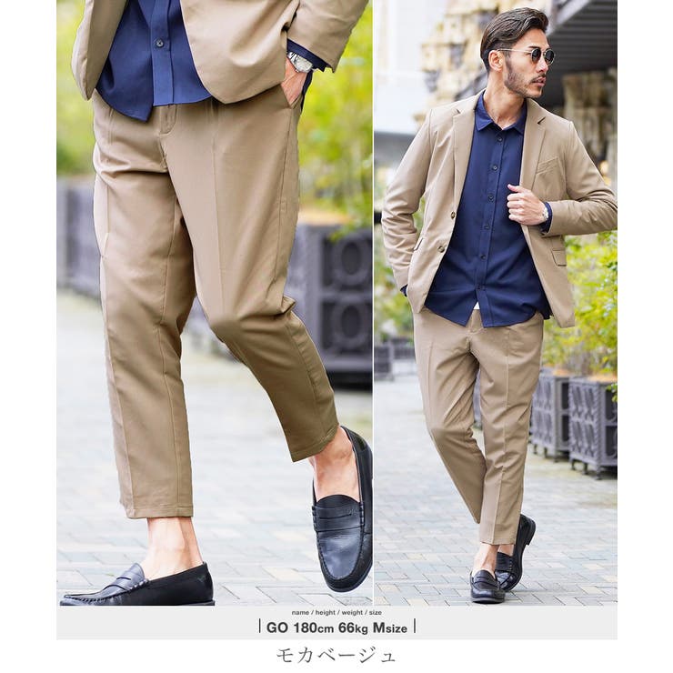 ◇タックテーパードスラックスパンツ◇[品番：JG000011234]｜JIGGYS  SHOP（ジギーズショップ）のメンズファッション通販｜SHOPLIST（ショップリスト）