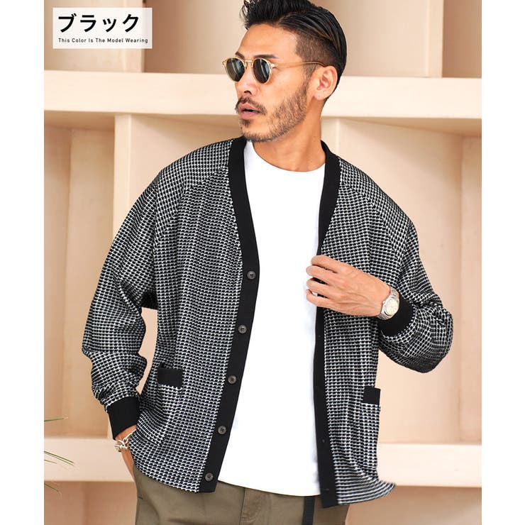 ◇ビッグワッフルカーディガン◇[品番：JG000013157]｜JIGGYS SHOP