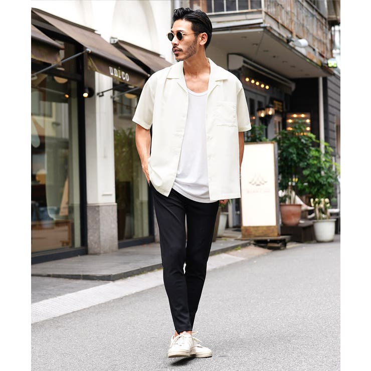 ◇PEオープンカラーシャツ 半袖◇[品番：JG000013798]｜JIGGYS